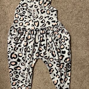Stylish Leopard Print Kids Jumpsuit